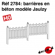 Barrières en béton modèle Jaulzy [HO]