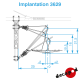 Chaise triple pour supports caténaire 25kV [HO]