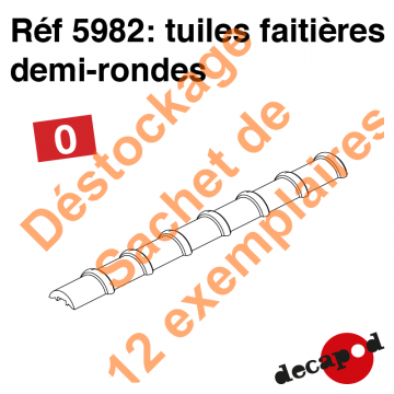 Tuiles faitières demi-rondes [O]