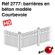 Barrières en béton modèle Courbevoie [HO]