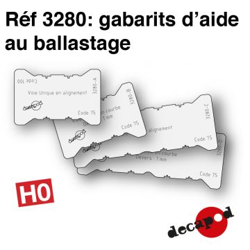 Gabarits d'aide au ballastage [HO]