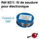 Fil de soudure pour l'électronique