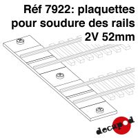 Plaquettes pour soudure des rails 2V 52mm