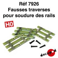 Fausses traverses pour soudure des rails
