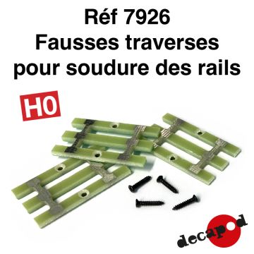 Fausses traverses pour soudure des rails [HO]