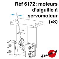 Moteurs d'aiguille à servomoteur (x8)