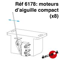 Moteurs d'aiguille compacts (x8)