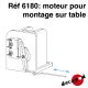 Moteur pour montage sur table