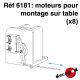 Moteurs pour montage sur table (x8)