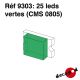 25 leds vertes (CMS 0805)