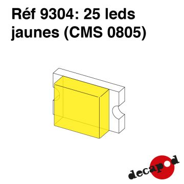 25 leds jaunes (CMS 0805)