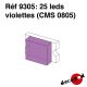 25 leds violettes (CMS 0805)