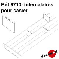 Intercalaires pour casiers standards