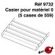 Casier pour matériel 0 (5 cases de 559 mm)