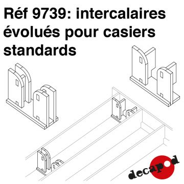 Intercalaires évolués pour casiers standards