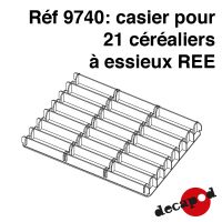 Casier pour 21 céréaliers à essieux REE