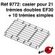 Casier pour 21 trémies doubles EF30 + 10 trémies simples