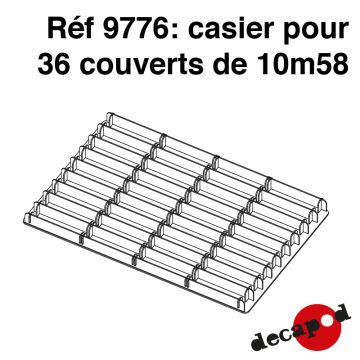 Casier pour 36 couverts de 10m58