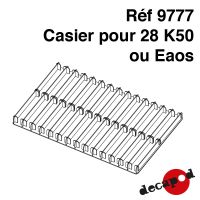 Casier pour 28 K50 ou Eaos