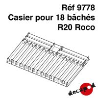 Casier pour 18 bâchés R20 Roco