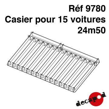 Casier pour 15 voitures de 24m50