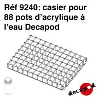 Casier pour 88 pots d'acrylique à l'eau Decapod