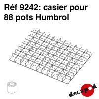 Casier pour 88 pots Humbrol