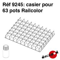 Casier pour 63 pots RailColor