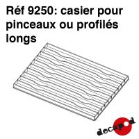 Casier pour pinceaux ou profilés longs