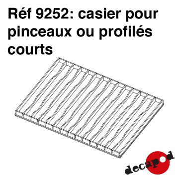 Casier pour pinceaux ou profilés courts Casier pour pinceaux ou profilés courts