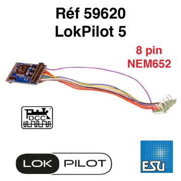 LokPilot 5 8 pin NEM652