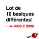 Lot de 10 basiques
