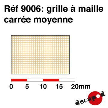 Grille à maille carrée moyenne