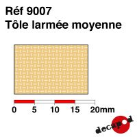 Tôle larmée moyenne