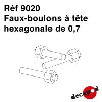 Faux boulons à tête hexagonale de 0.7