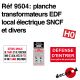 Planche Transformateurs EDF local électrique SNCF et divers [HO]