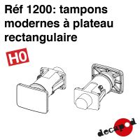 Tampons modernes à plateau rectangulaire [HO]