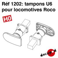 Tampons U6 pour locomotives ROCO [HO]
