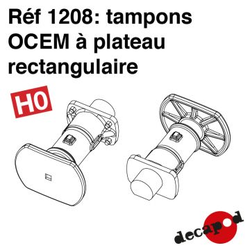 Tampons OCEM à plateau rectangulaire [HO]