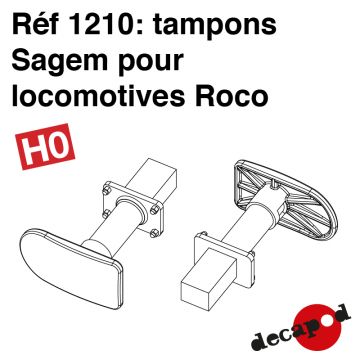 Tampons SAGEM pour locomotives ROCO [HO]