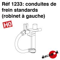 Conduites de frein standards (robinet à gauche) [HO]