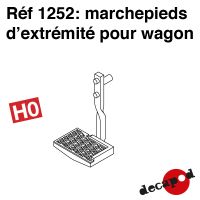 Marchepieds d'extrémité pour wagon [HO]