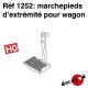 Marchepieds d'extrémité pour wagon [HO]