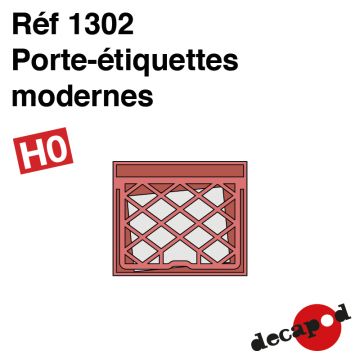 Grilles porte-étiquettes modernes [HO] 