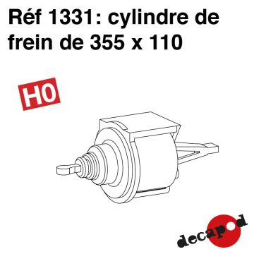 Cylindre de frein de 355 x 110 [HO]