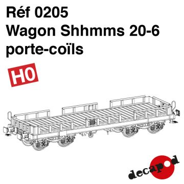 Wagon Shhmms 20-6 porte-coils [HO]