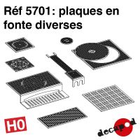 Plaques diverses en fonte [HO]