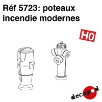 Poteaux incendie modernes [HO]