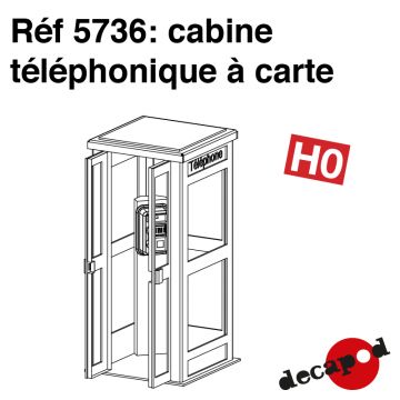 Cabine téléphonique à carte [HO]