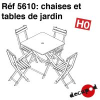 Chaises et tables de jardin [HO]